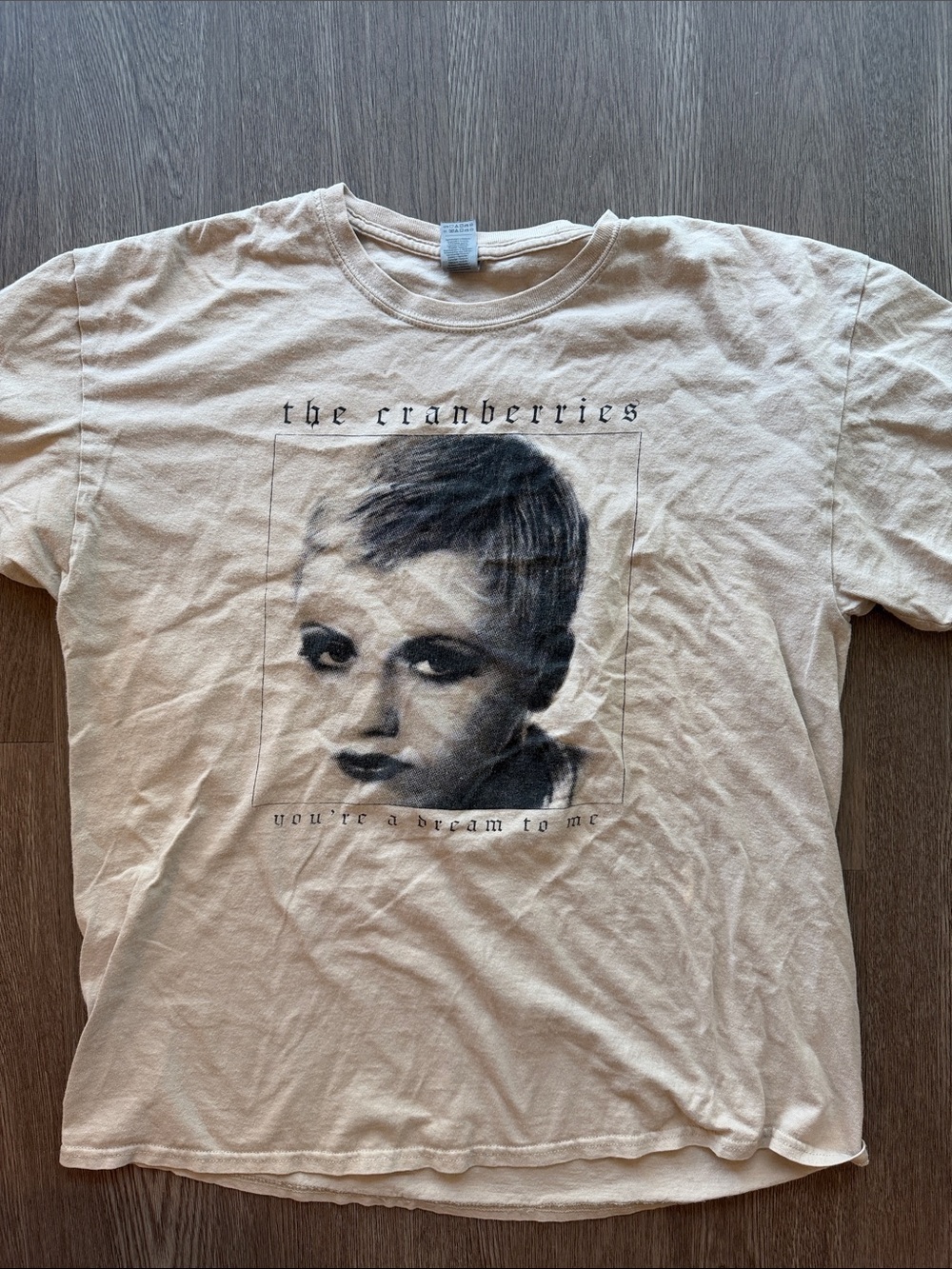 The Cranberries Beige Graphic Short-Sleeve Tee